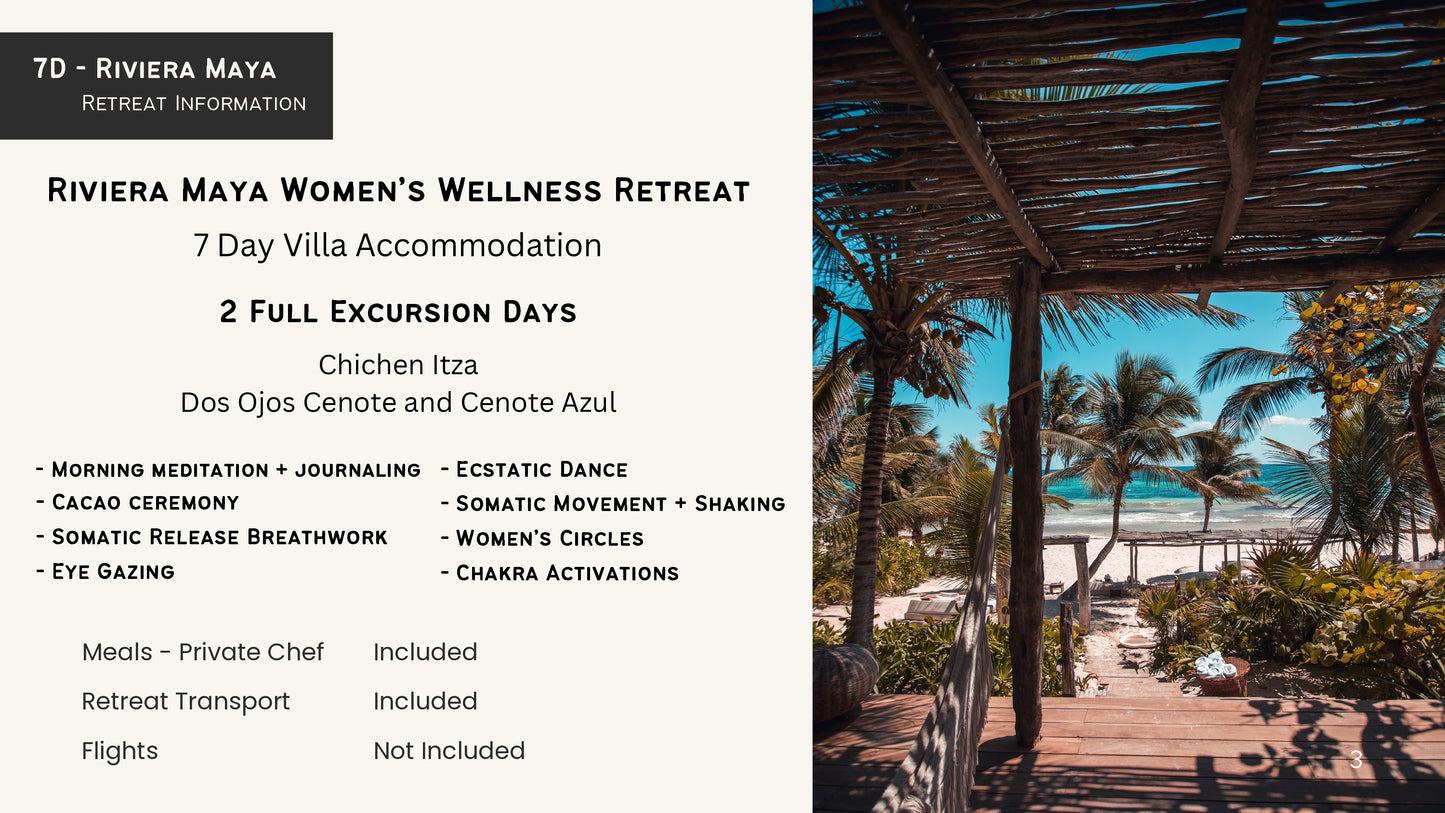 Become The Muse Women's Wellness Retreat with Emma Marschall & Harmony Sunshine-  Reservation Deposit