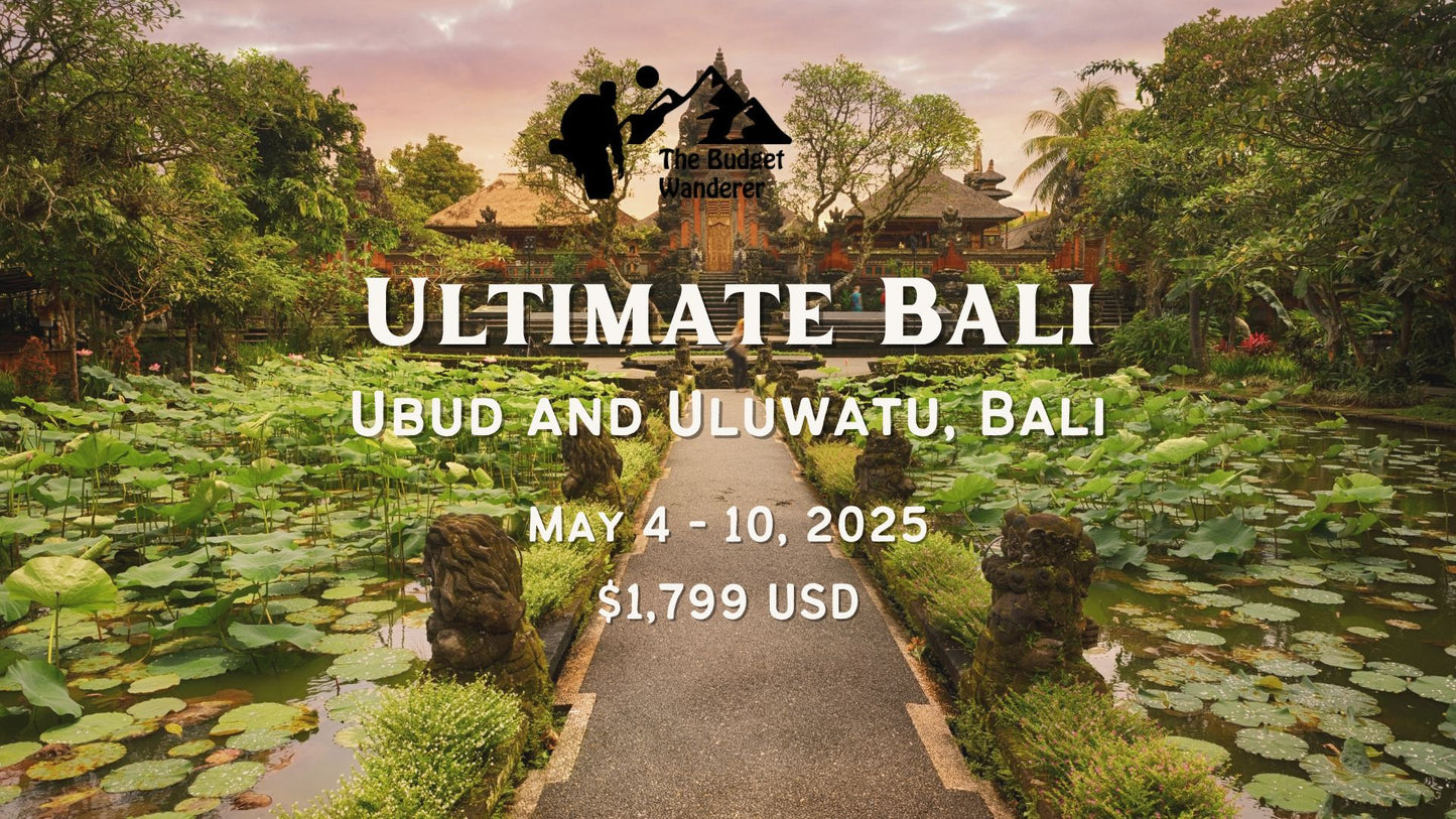 Ultimate Bali with Liv & Lew - Booking Deposit